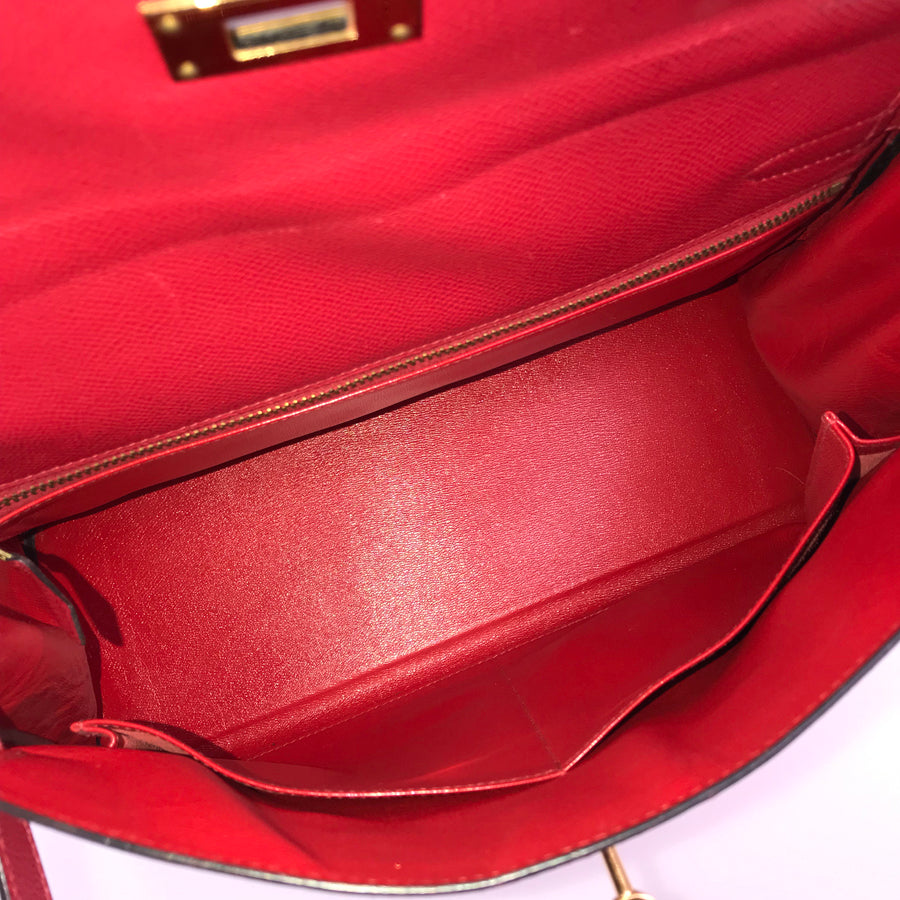 HERMES Inside stitching ◯S stamp Made in 1989 Handbag