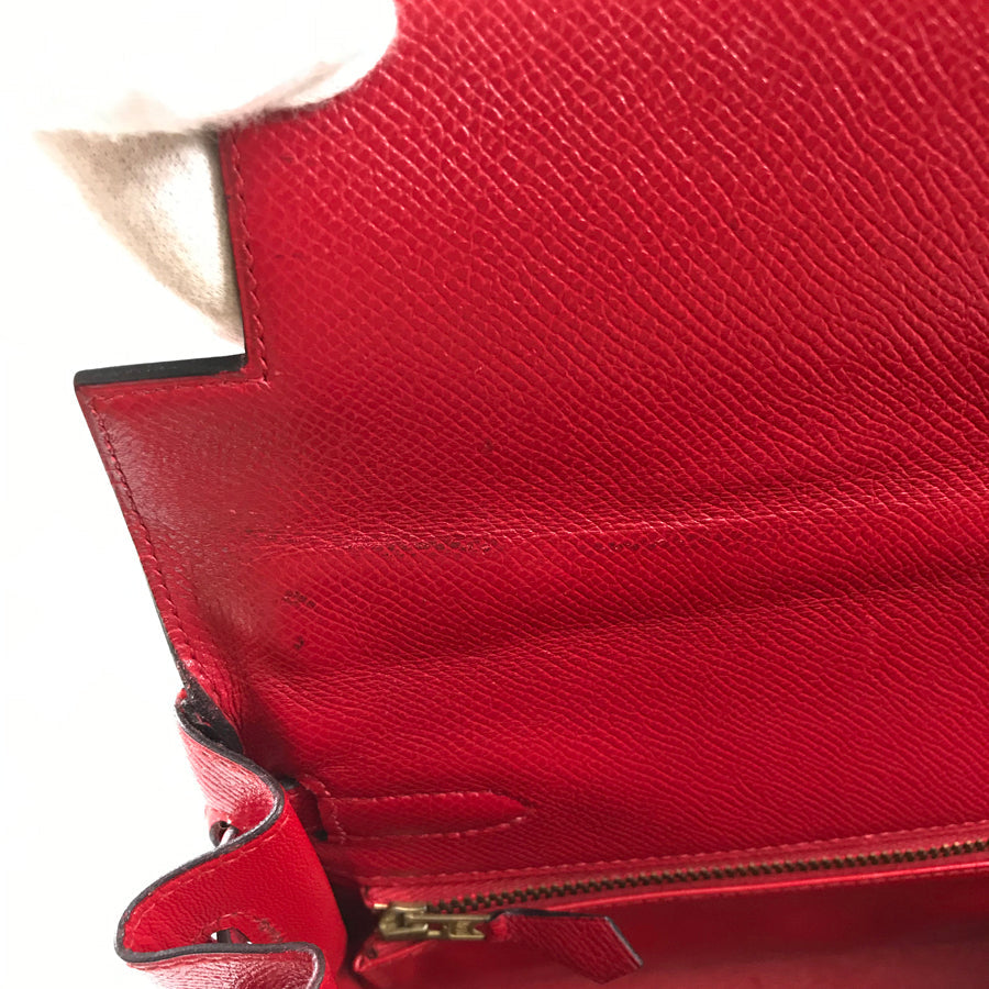 HERMES Inside stitching ◯S stamp Made in 1989 Handbag