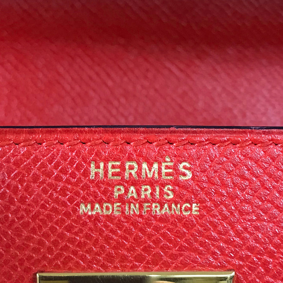 HERMES Inside stitching ◯S stamp Made in 1989 Handbag