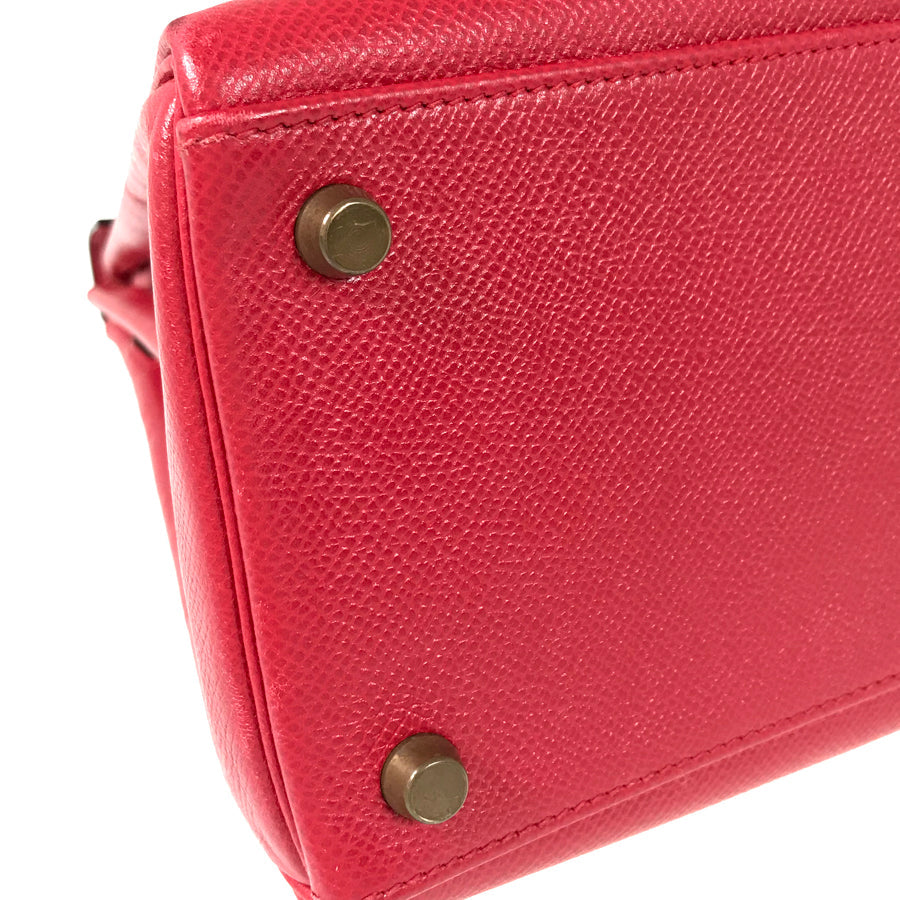 HERMES Inside stitching ◯S stamp Made in 1989 Handbag