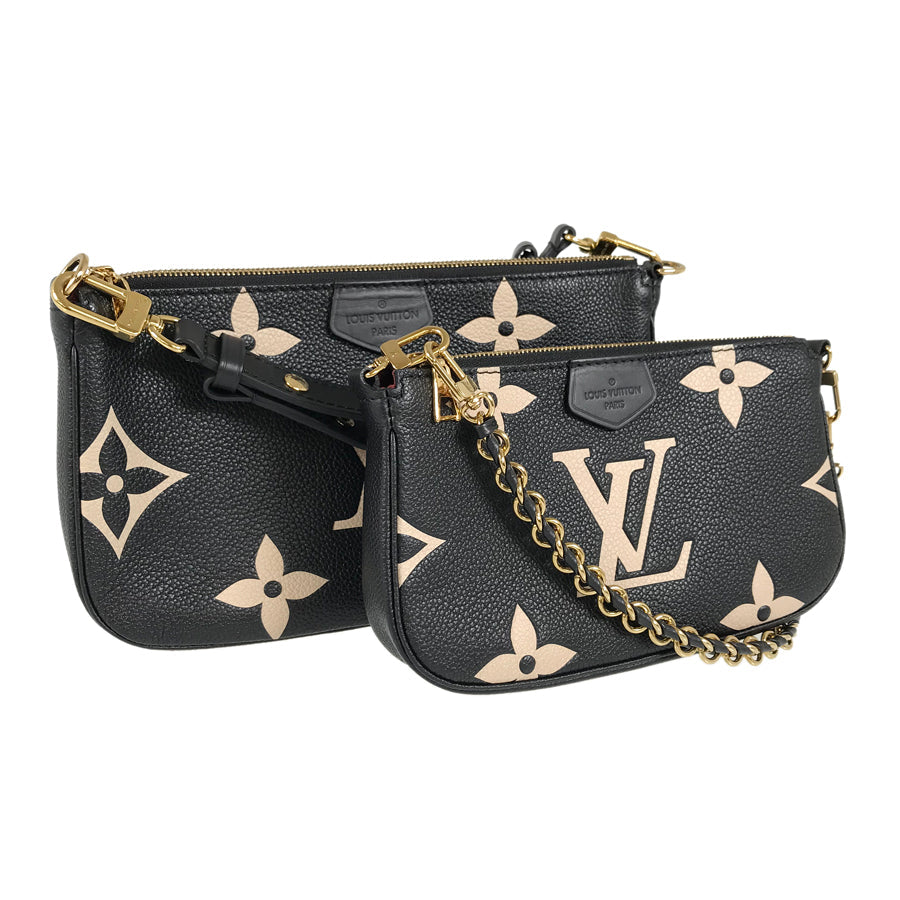 LOUIS VUITTON Monogram Empreinte Bicolor Multi Pochette Accessoires M45777 Shoulder bag
