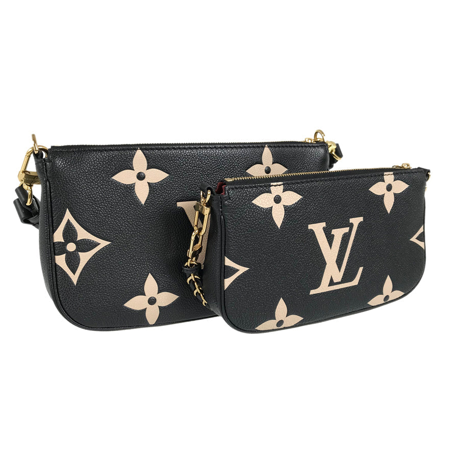 LOUIS VUITTON Monogram Empreinte Bicolor Multi Pochette Accessoires M45777 Shoulder bag