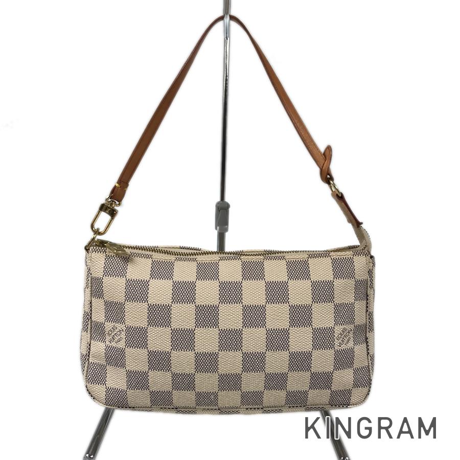 LOUIS VUITTON Damier Azur Pochette Accessoires N41207 Pouch
