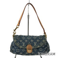 LOUIS VUITTON Monogram Denim Mini Pleaty M95050 Shoulder bag