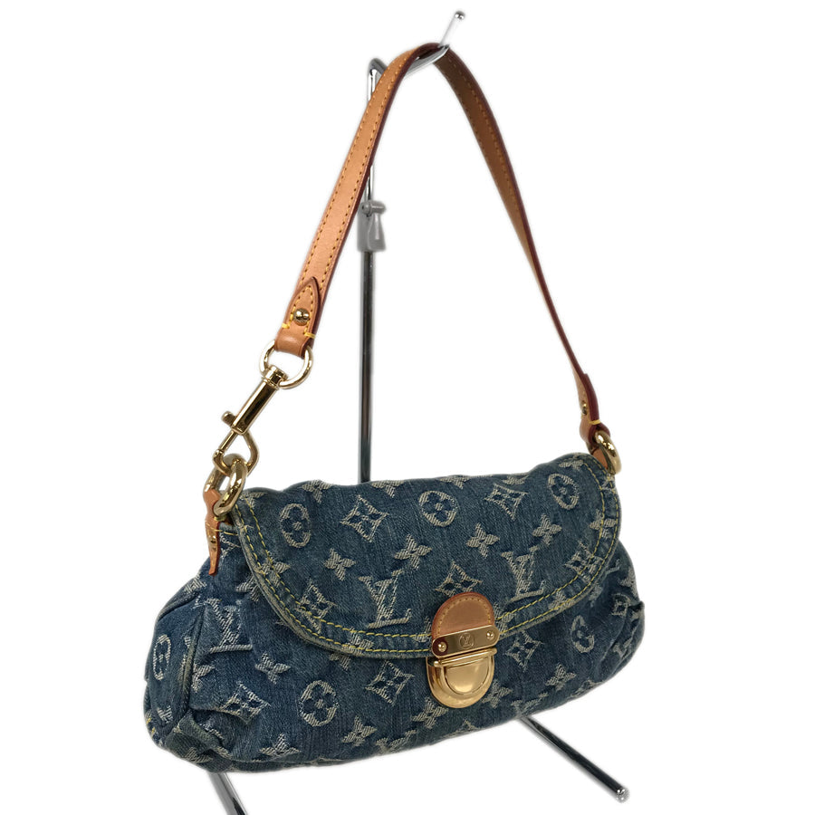 LOUIS VUITTON Monogram Denim Mini Pleaty M95050 Shoulder bag