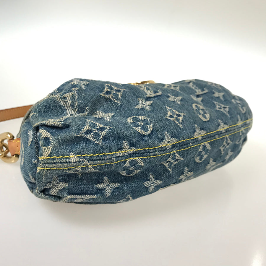 LOUIS VUITTON Monogram Denim Mini Pleaty M95050 Shoulder bag