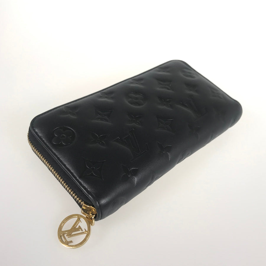 LOUIS VUITTON Monogram Embossed Zippy Wallet M81510 Long wallet Round zipper