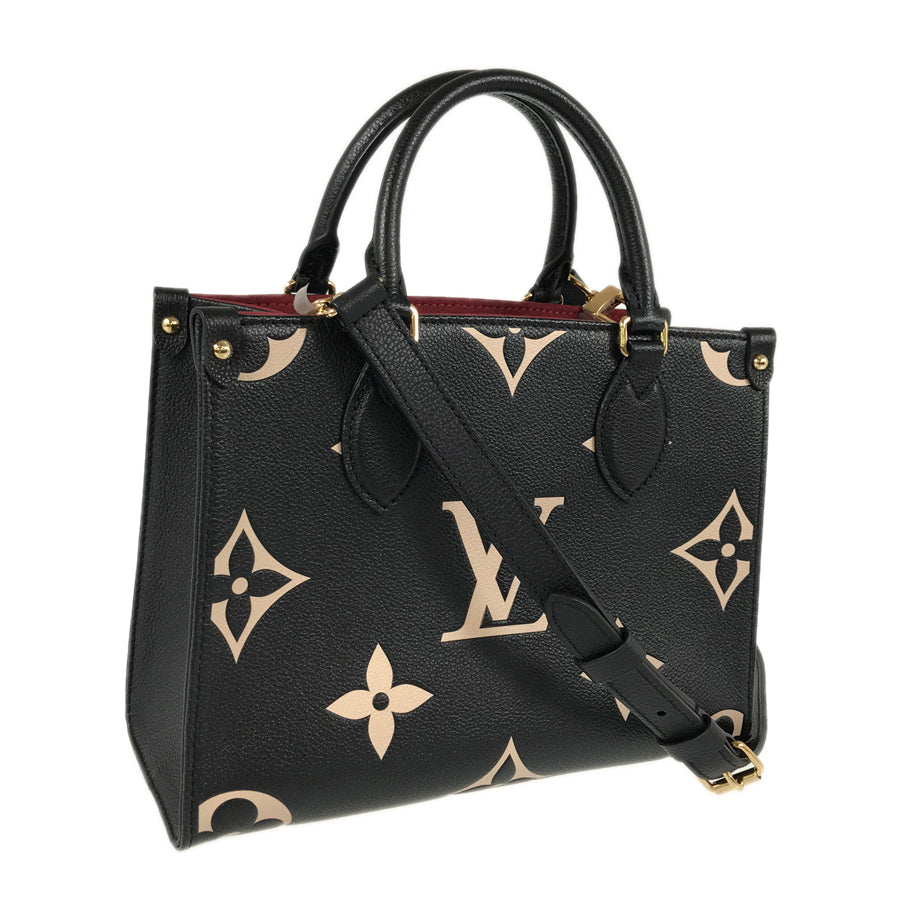 LOUIS VUITTON Monogram Empreinte Bicolor On The Go PM M45659 Hand bag