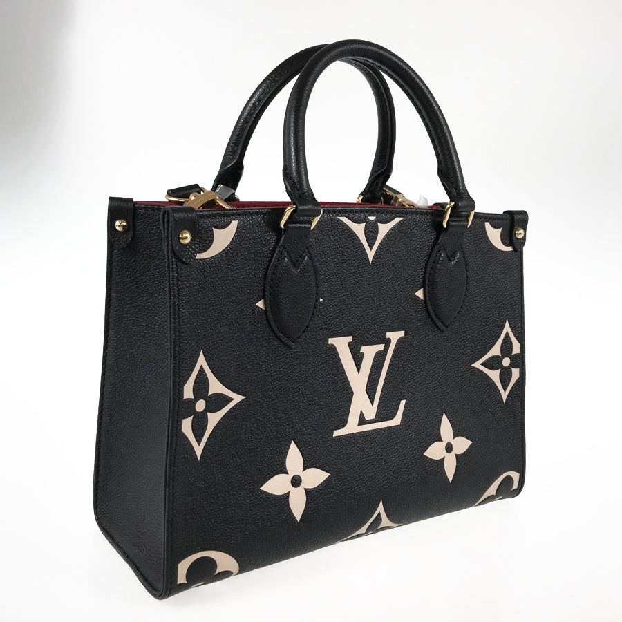 LOUIS VUITTON Monogram Empreinte Bicolor On The Go PM M45659 Hand bag