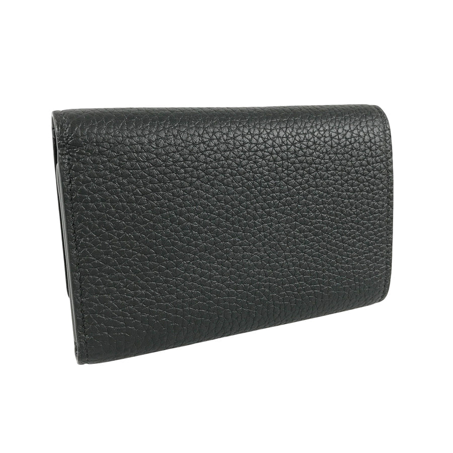 LOUIS VUITTON Taurillon Leather Portefeuille Capucine Compact M22889 Trifold wallet