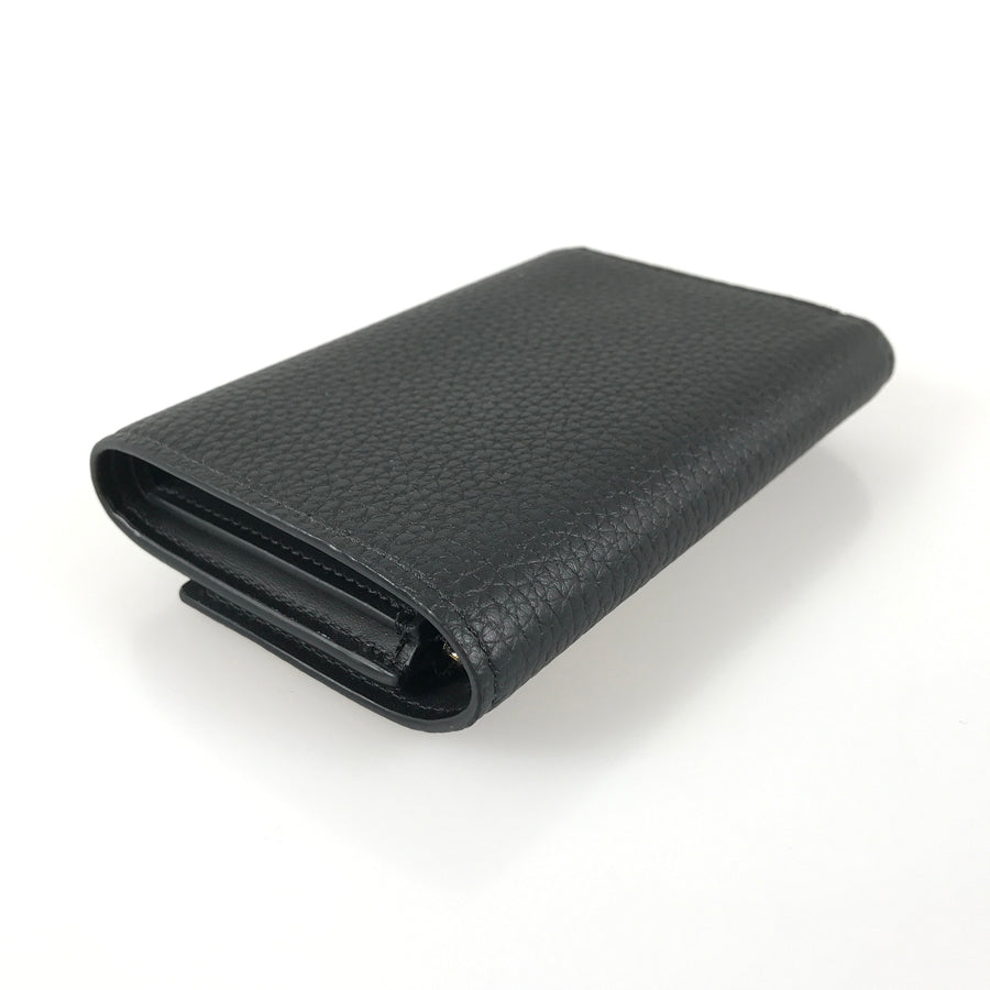 LOUIS VUITTON Taurillon Leather Portefeuille Capucine Compact M22889 Trifold wallet