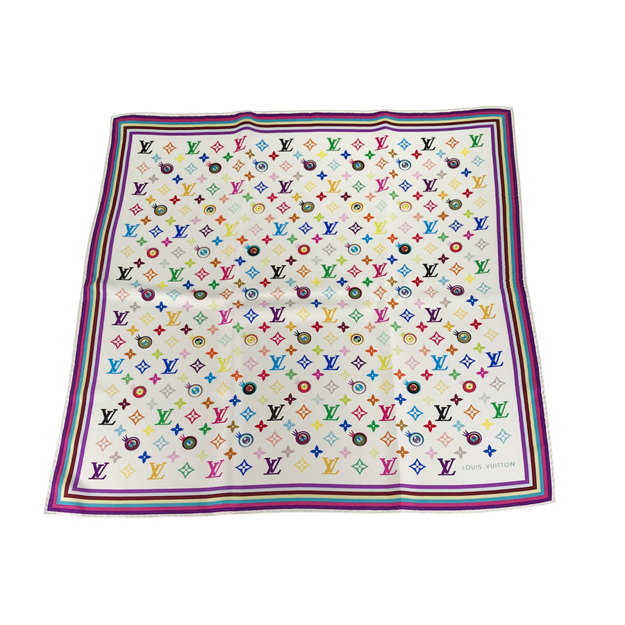 LOUIS VUITTON Monogram Multi Color Women's Scarf