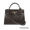 HERMES □I carved seal 2005 Shoulder 2WAY SilverHardware Handbag