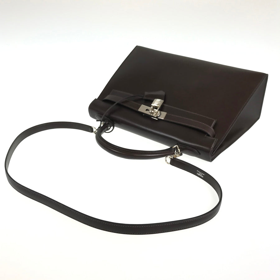 HERMES □I carved seal 2005 Shoulder 2WAY SilverHardware Handbag