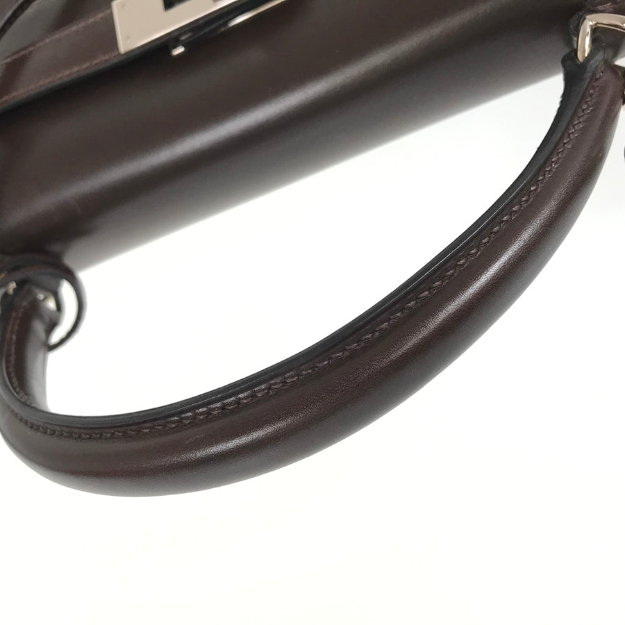HERMES □I carved seal 2005 Shoulder 2WAY SilverHardware Handbag