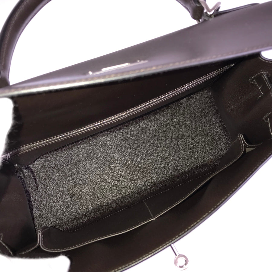 HERMES □I carved seal 2005 Shoulder 2WAY SilverHardware Handbag