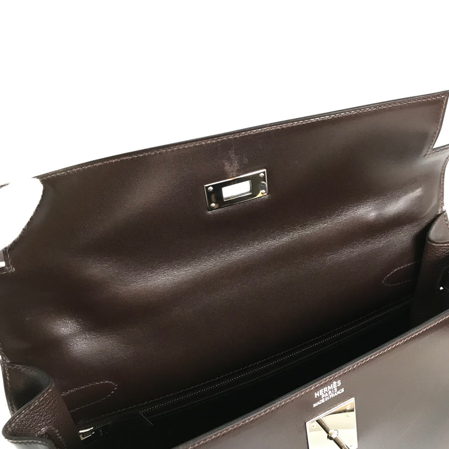 HERMES □I carved seal 2005 Shoulder 2WAY SilverHardware Handbag
