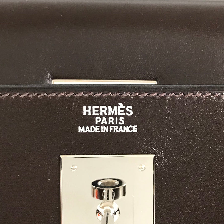 HERMES □I carved seal 2005 Shoulder 2WAY SilverHardware Handbag