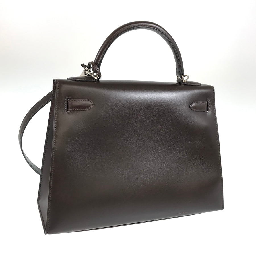 HERMES □I carved seal 2005 Shoulder 2WAY SilverHardware Handbag