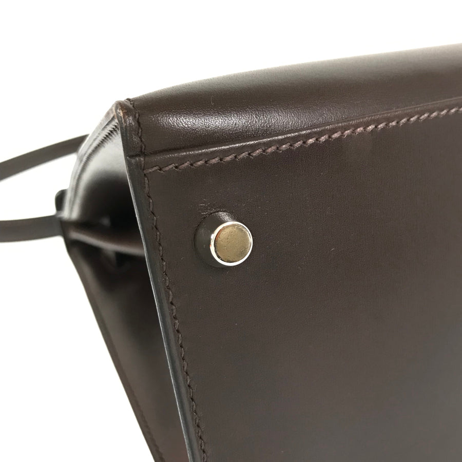 HERMES □I carved seal 2005 Shoulder 2WAY SilverHardware Handbag