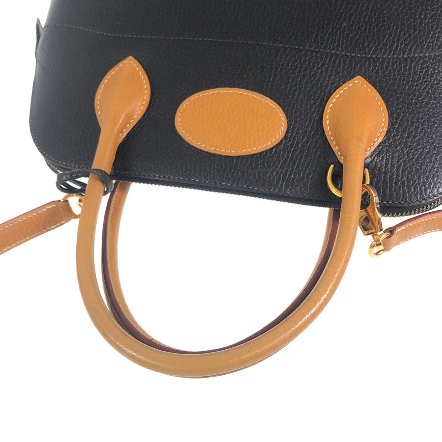 HERMES Bi-color □A stamp Made in 1997 Gold Hardware Handbag