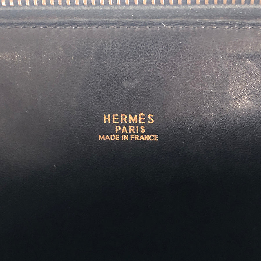 HERMES Bi-color □A stamp Made in 1997 Gold Hardware Handbag