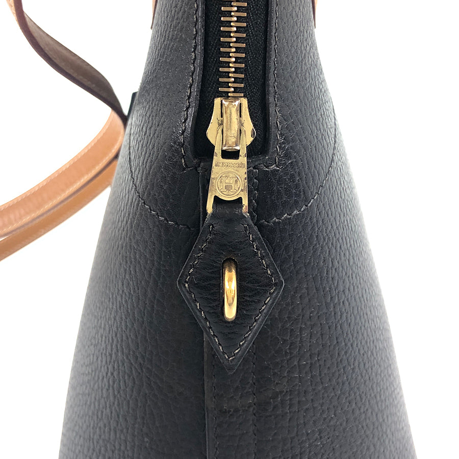 HERMES Bi-color □A stamp Made in 1997 Gold Hardware Handbag