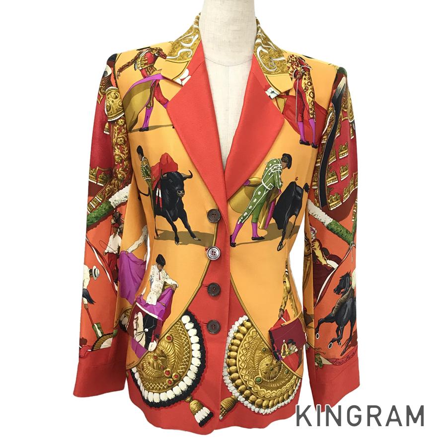 HERMES bullfighting scarf set Women's Jacket