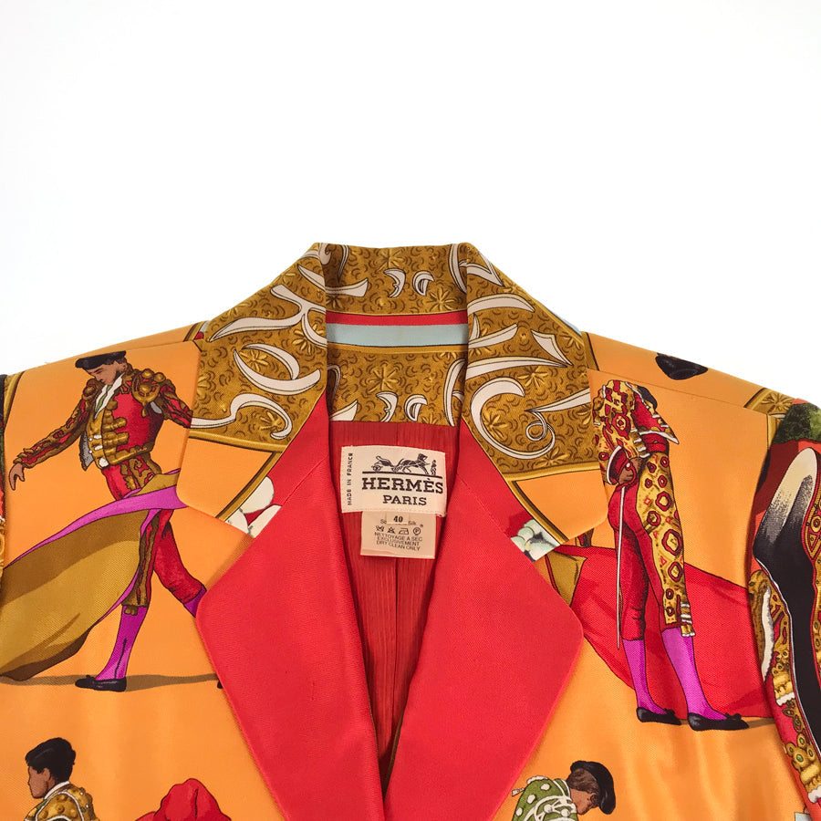 HERMES bullfighting scarf set Women's Jacket