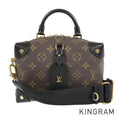 LOUIS VUITTON Monogram Petite Malle Souple 2WAY Shoulder Handbag