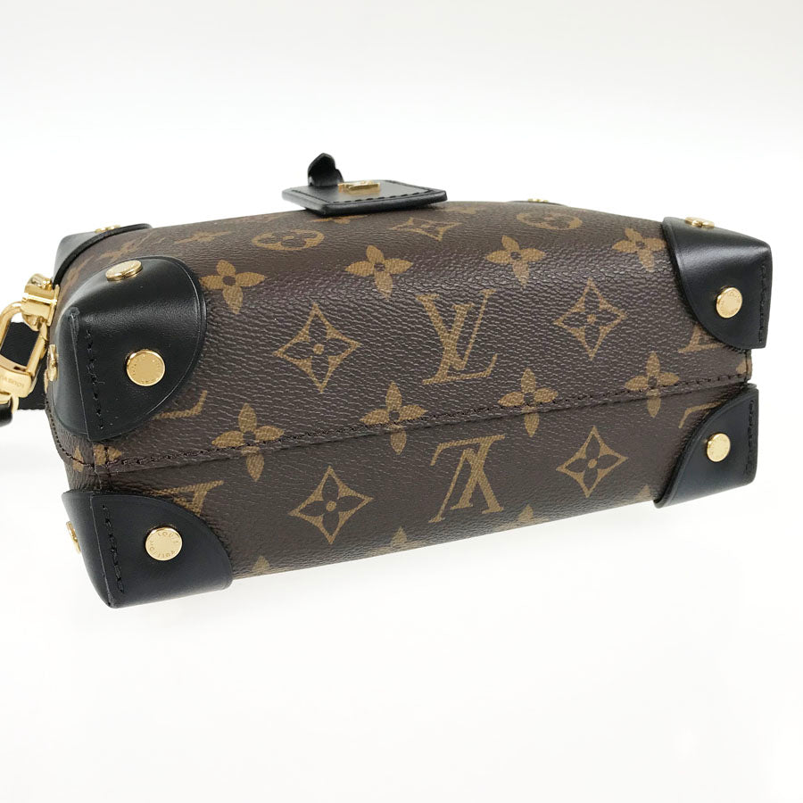 LOUIS VUITTON Monogram Petite Malle Souple 2WAY Shoulder Handbag