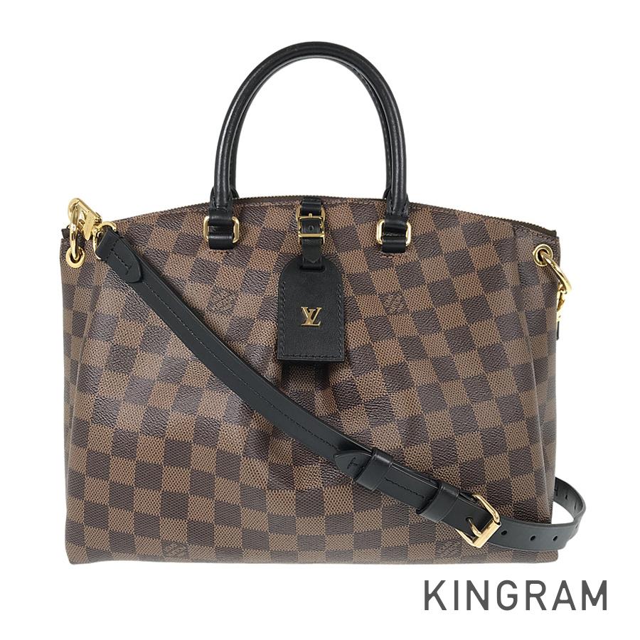 LOUIS VUITTON Damier Odeon Tote MM 2WAY Shoulder Handbag