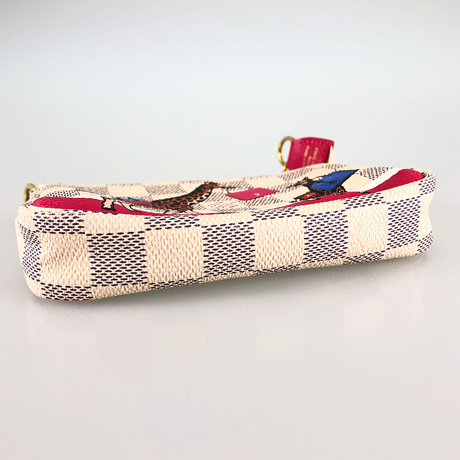 LOUIS VUITTON Damier Azur Mini Pochette Accessoires N62200 Pouch