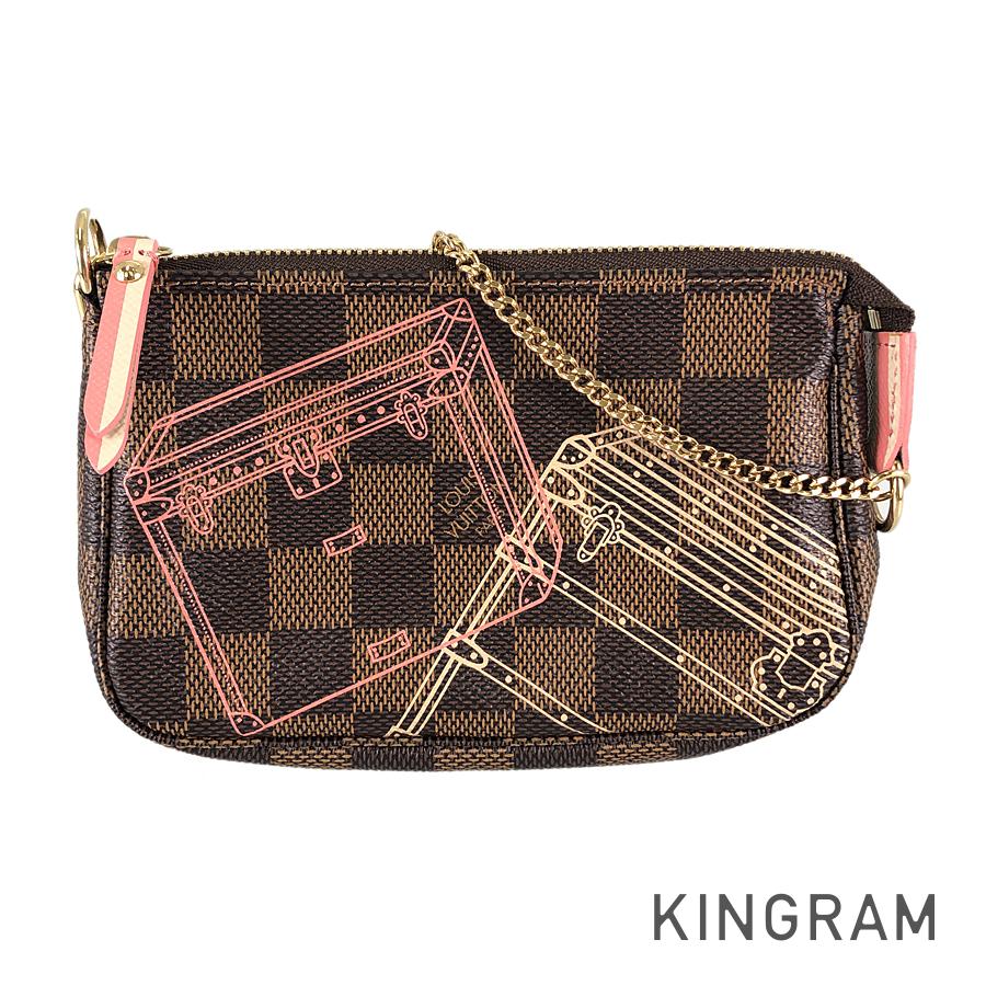 LOUIS VUITTON Damier Ebene Mini Pochette Accessoires N41433 Pouch