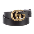 Gucci Leather Double G Belt Sz 36/90