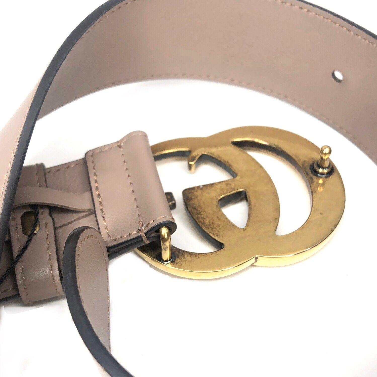 Gucci Leather Double G Belt Sz 38/95