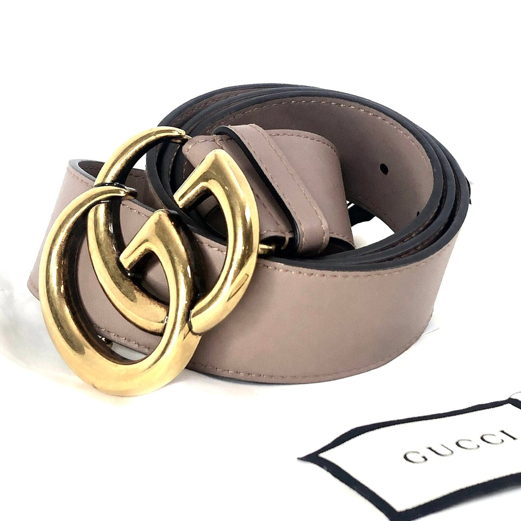Gucci Leather Double G Belt Sz 38/95