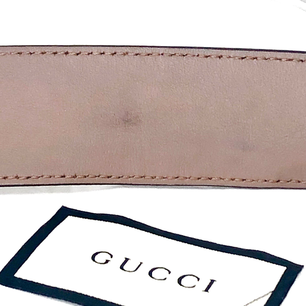 Gucci Leather Double G Belt Sz 38/95