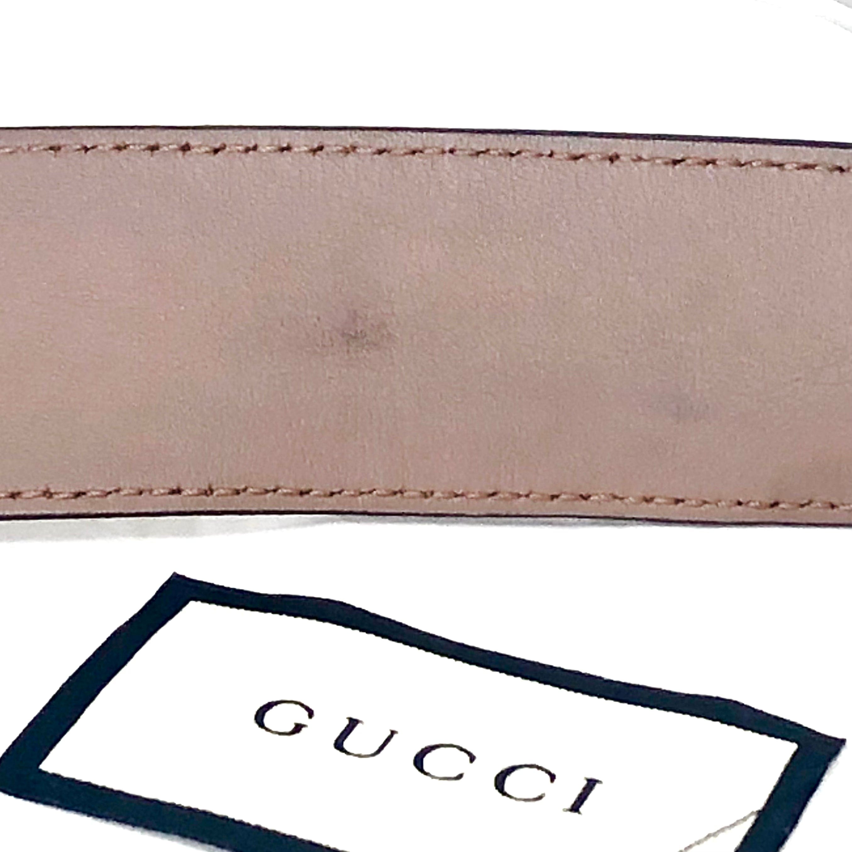 Gucci Leather Double G Belt Sz 38/95
