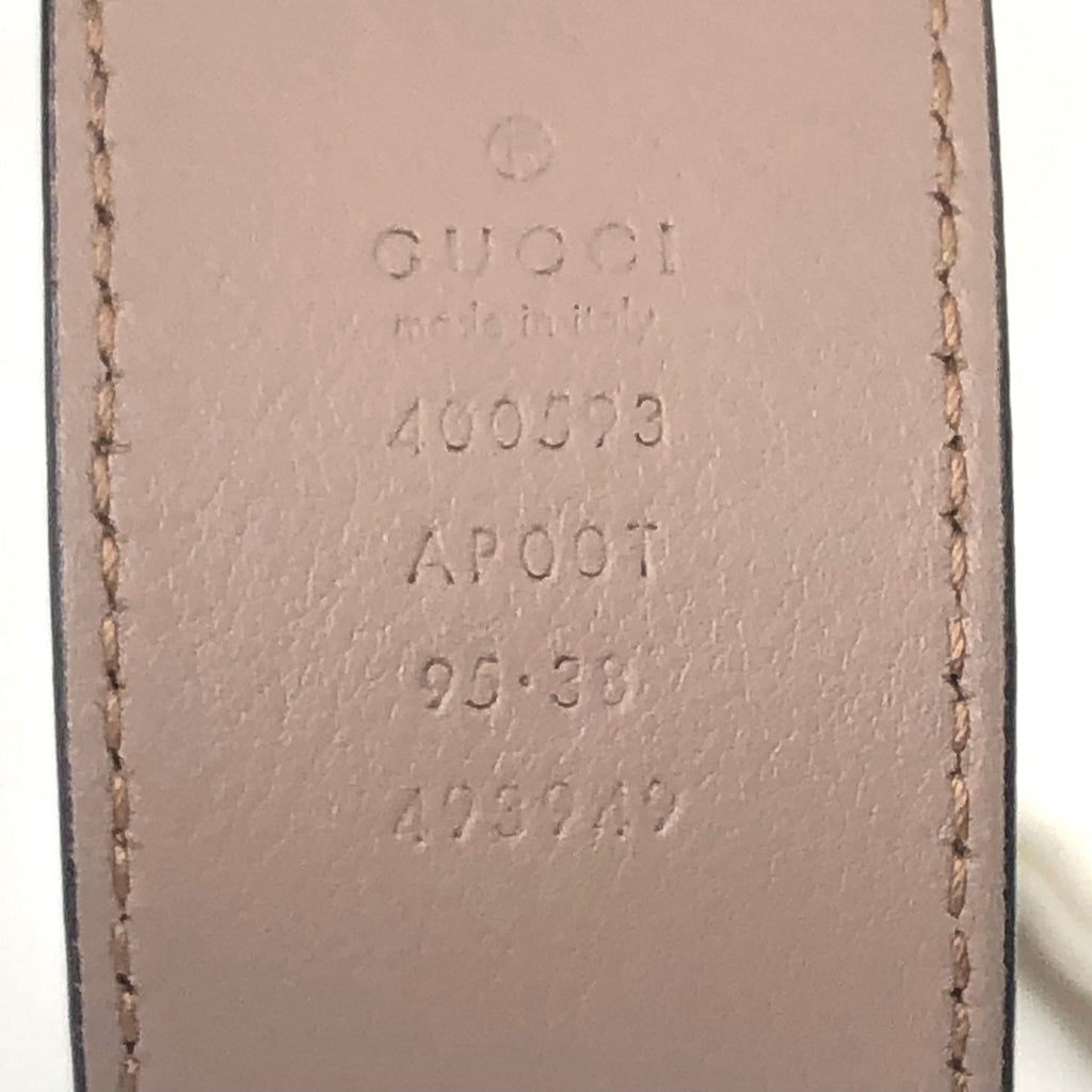 Gucci Leather Double G Belt Sz 38/95