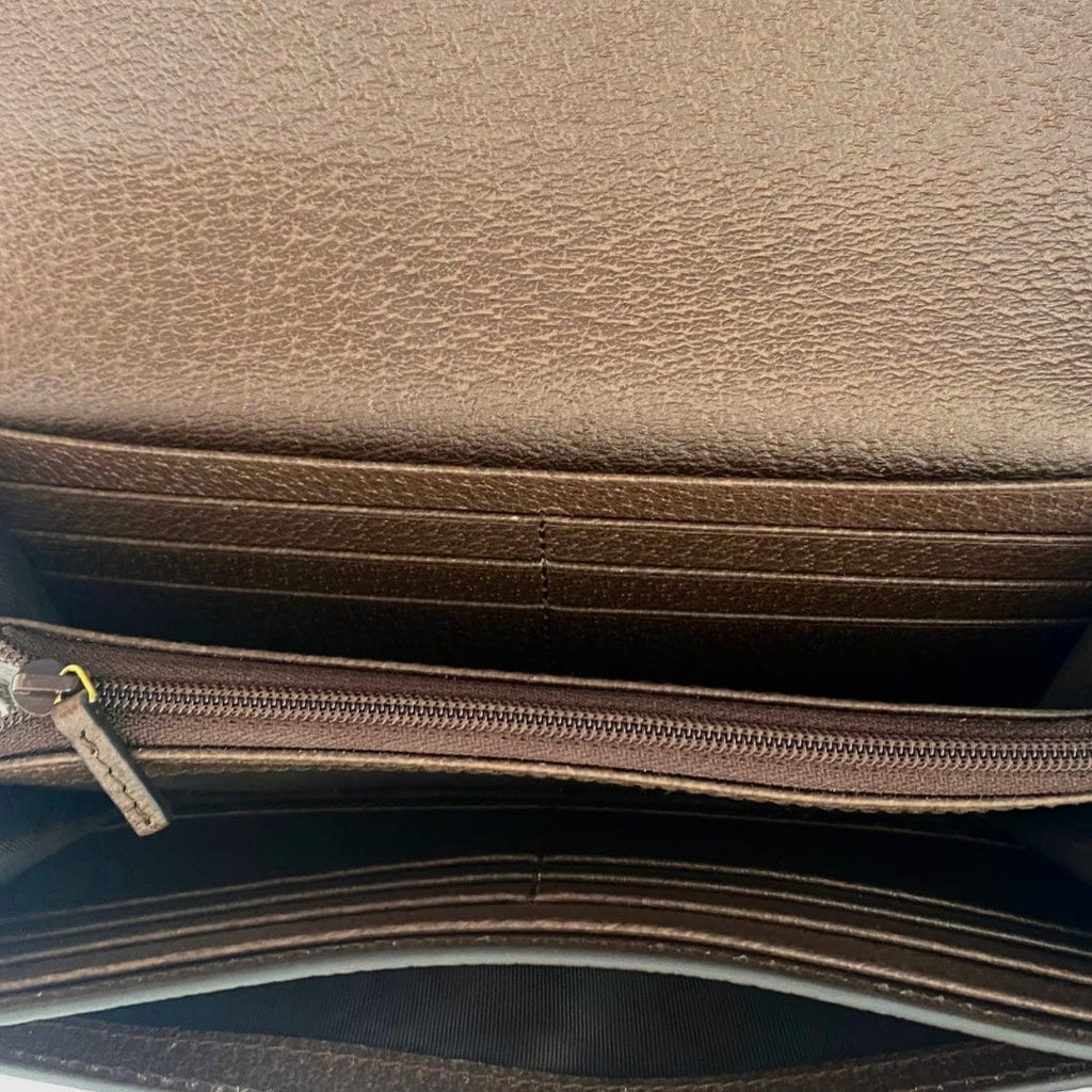 Gucci Ophidia GG Canvas Trifold Wallet