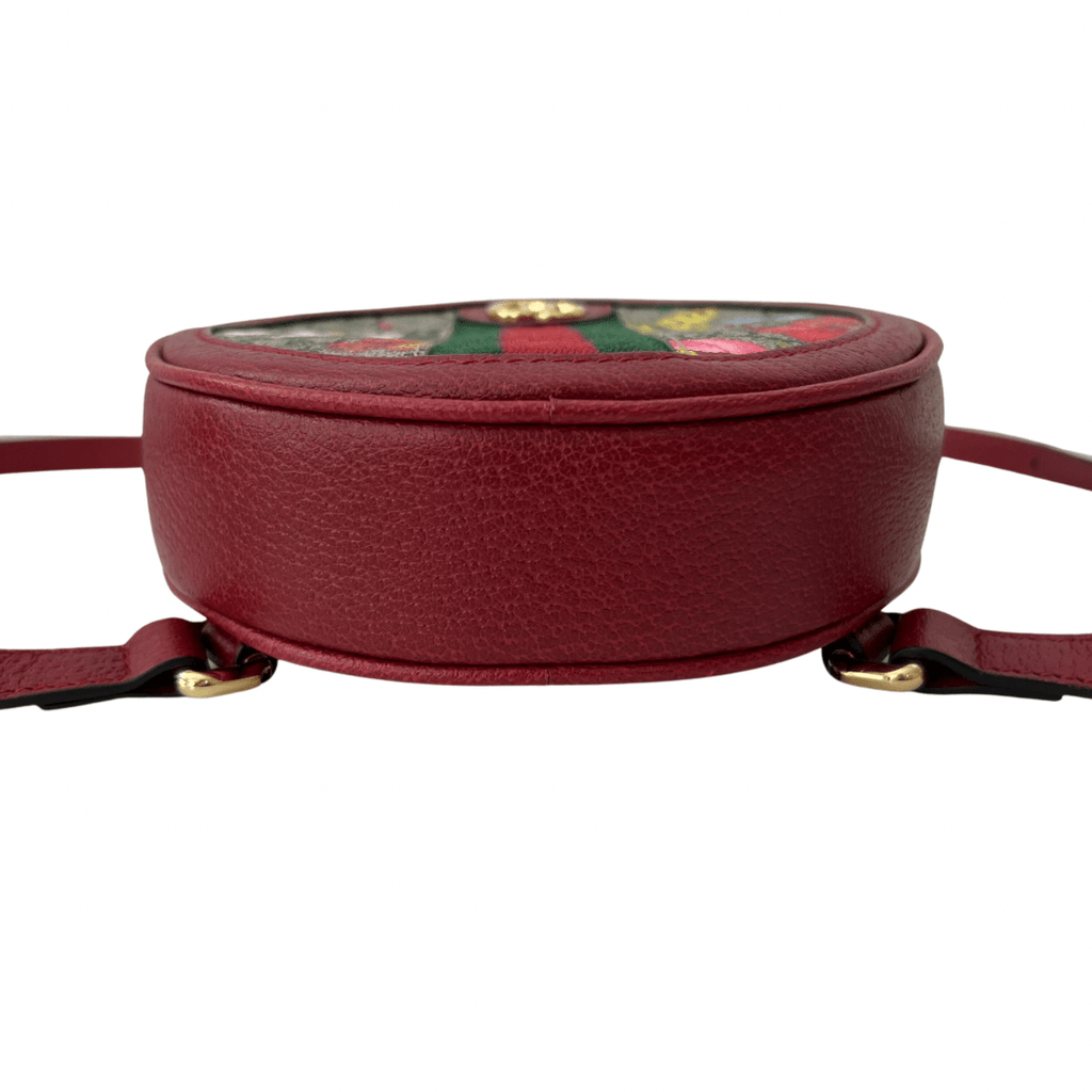 Gucci GG Supreme Flora Mini Ophidia Backpack Red