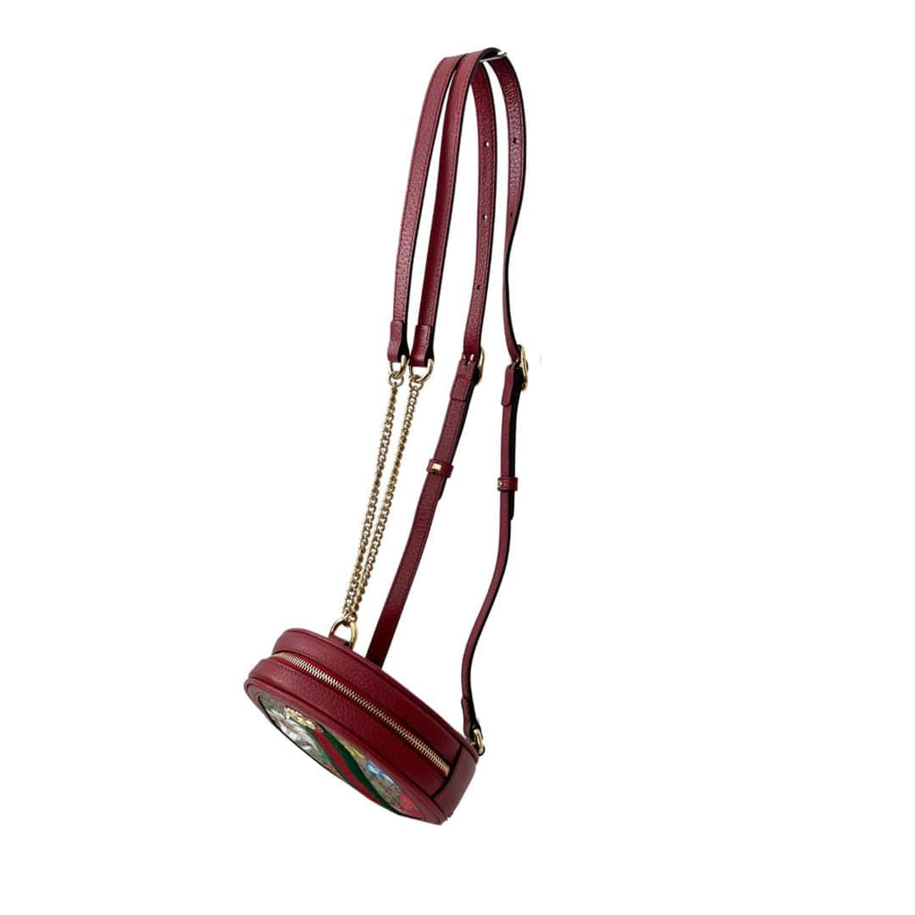 Gucci GG Supreme Flora Mini Ophidia Backpack Red