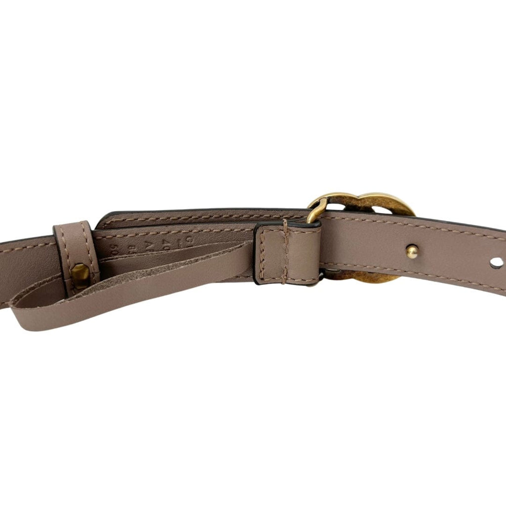 Gucci Running GG Logo Skinny Belt 34