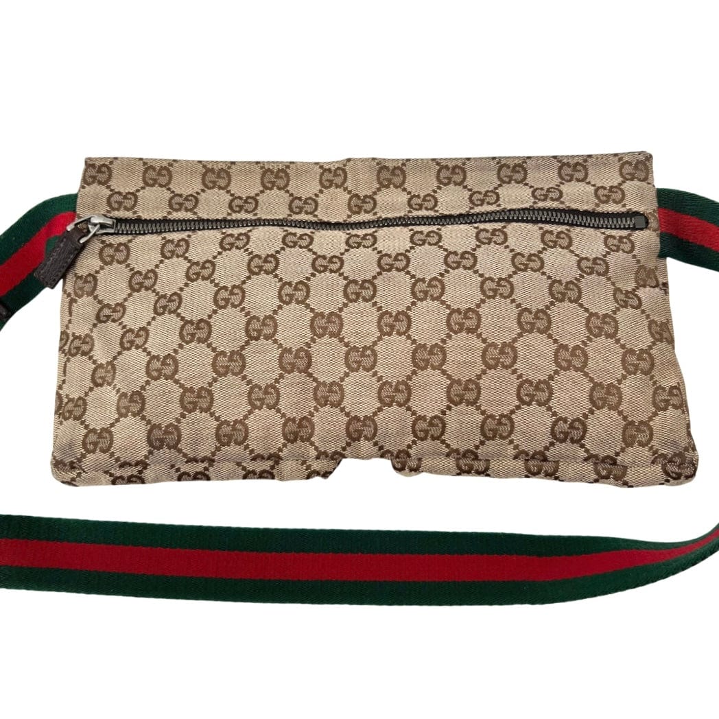 Gucci GG Canvas Double Pocket Belt Bag