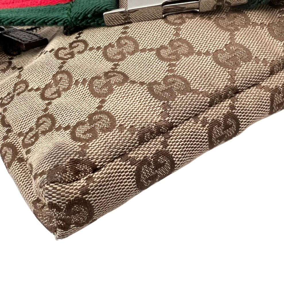 Gucci GG Canvas Double Pocket Belt Bag