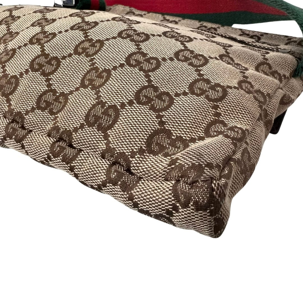 Gucci GG Canvas Double Pocket Belt Bag