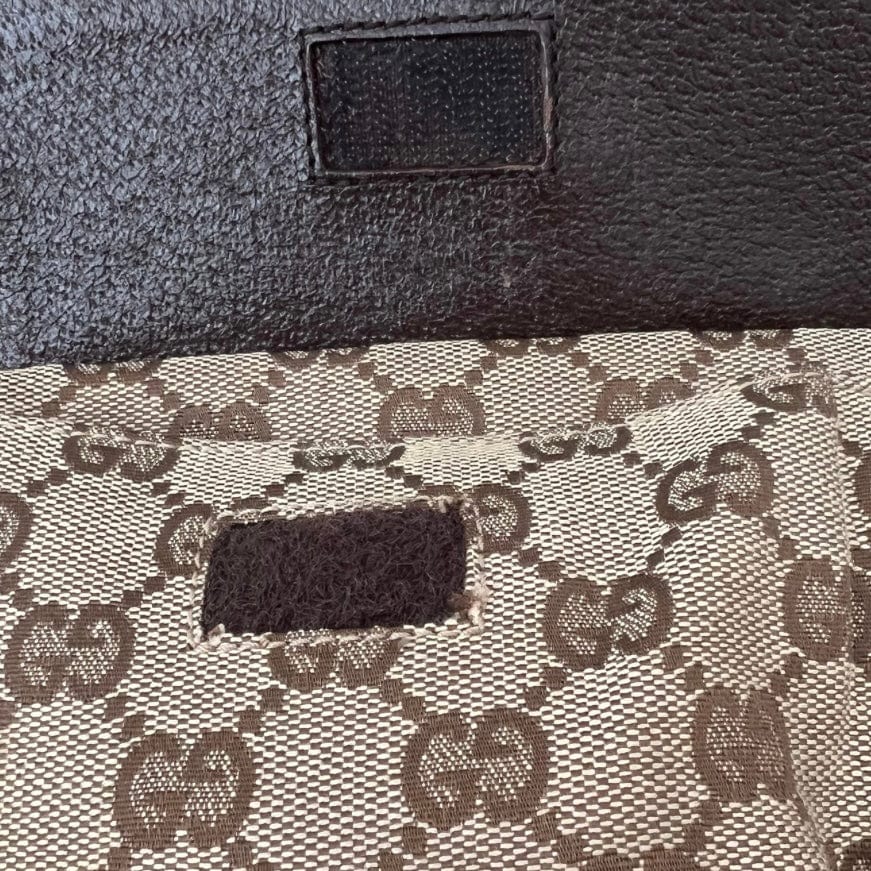 Gucci GG Canvas Double Pocket Belt Bag
