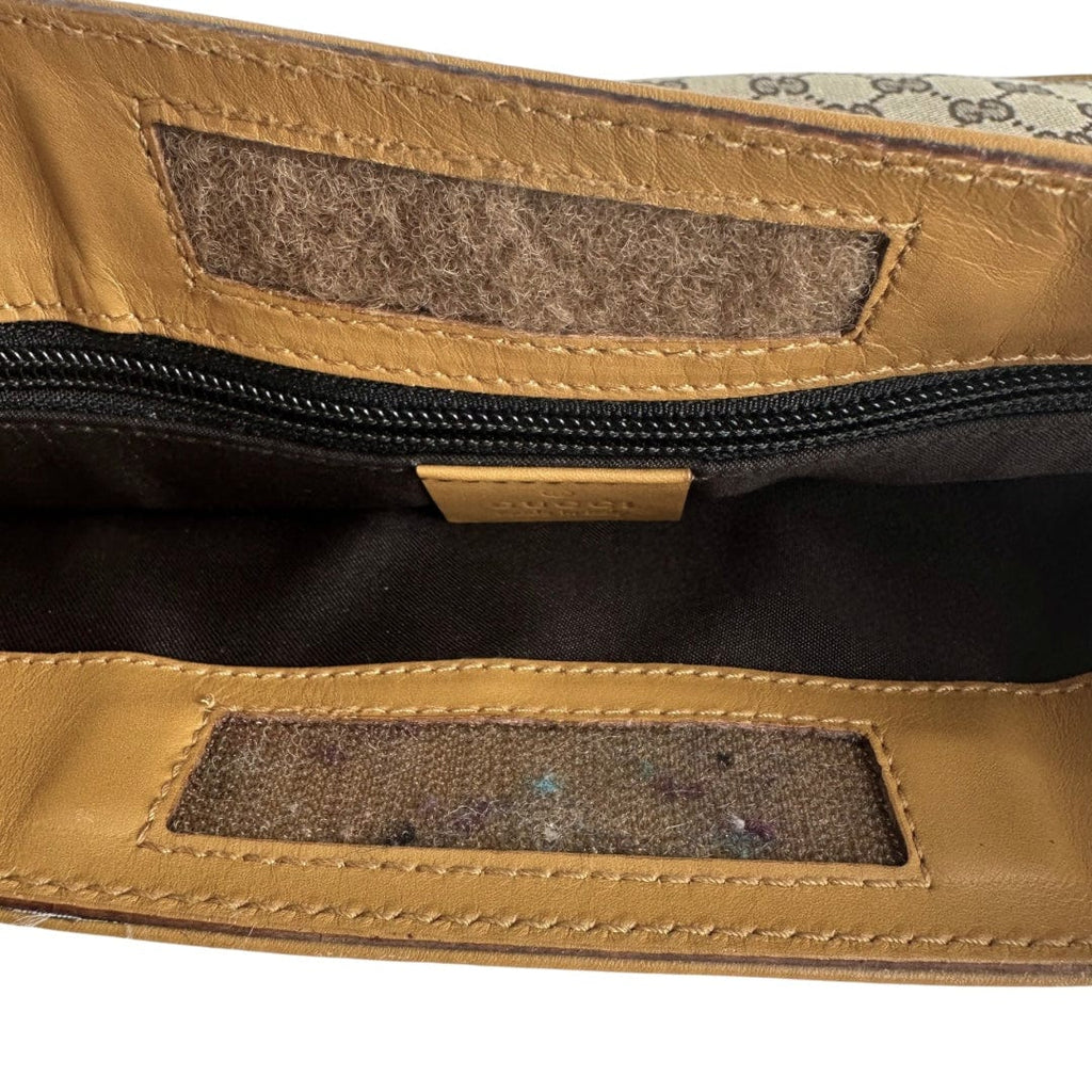 Gucci GG Canvas Flat Web Messenger