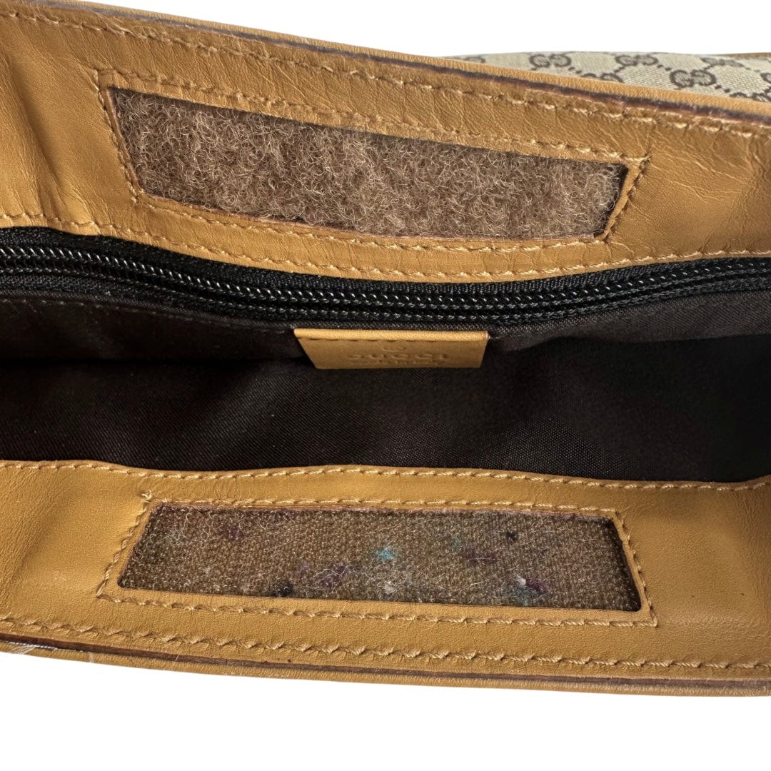 Gucci GG Canvas Flat Web Messenger